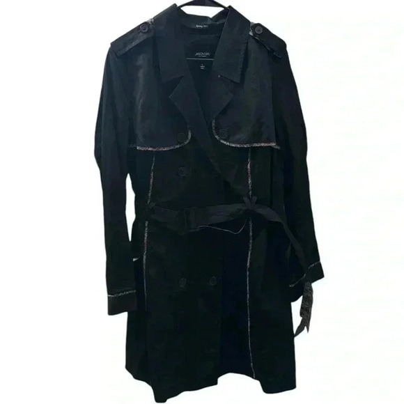 Jason Wu For Target Black Trench Coat Size Large - Picture 3 of 7